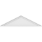 Ekena Millwork Peaked Cap Smooth Architectural Grade PVC Pediment, 44"W x 12"H x 2"P (Pitch 6/12) PEDPS044X120PKC00 - alternate 4